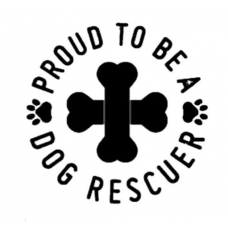 Sticker- Proud to be a dog Rescuer